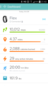 10,000 steps on the fitbit!